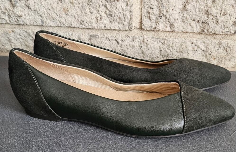 Lifestride Promise Ballet Flats, Soft System, Pointed Toe, Green, Retail $79